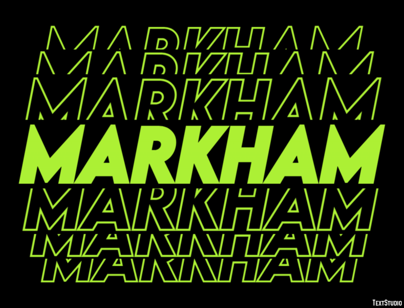 Markham Efekt tekstowy