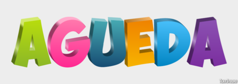 Agueda Efecto de texto