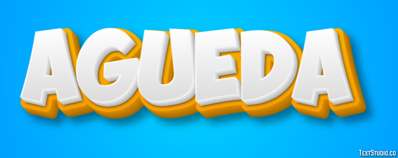 Agueda Efecto de texto
