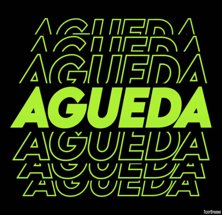 Agueda Efecto de texto