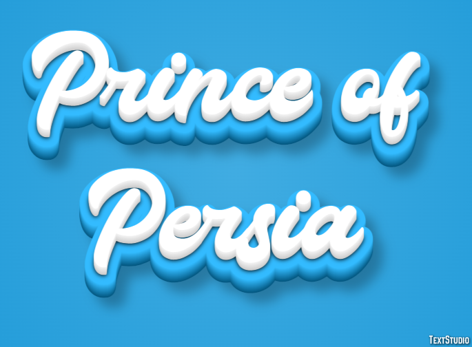 Prince of Persia Эффект текста
