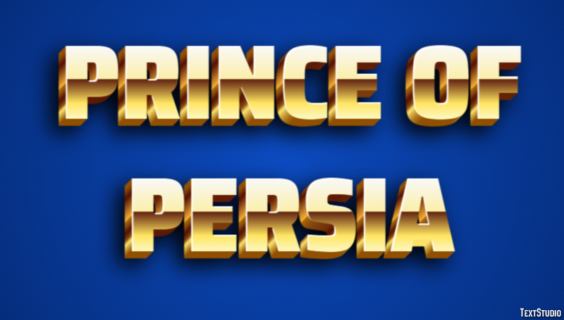 Prince of Persia Эффект текста
