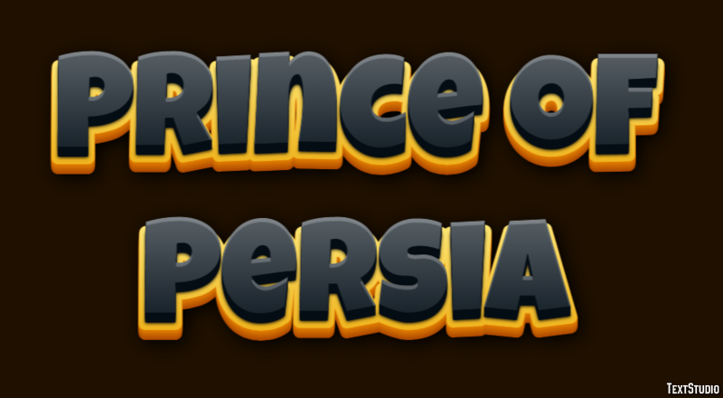 Prince of Persia Эффект текста