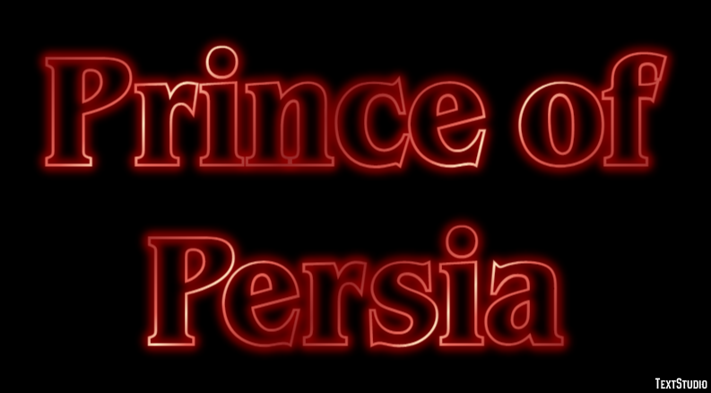 Prince of Persia Эффект текста