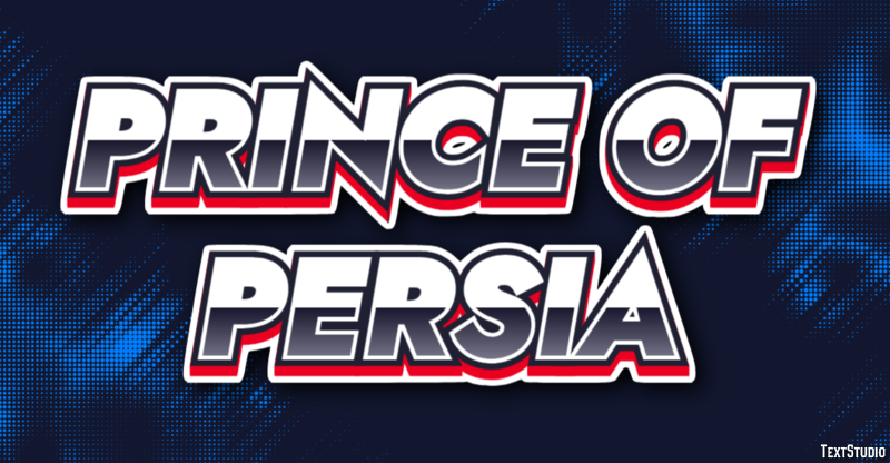 Prince of Persia Эффект текста