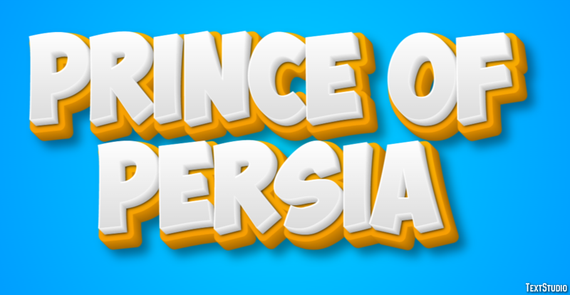 Prince of Persia Эффект текста