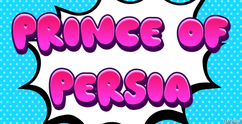 Prince of Persia Эффект текста