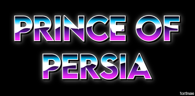 Prince of Persia Эффект текста