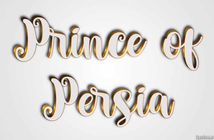 Prince of Persia Эффект текста