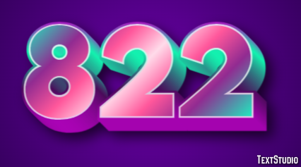 822 Text Effect