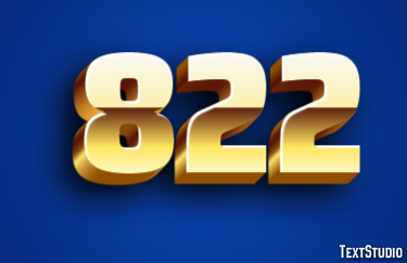822 Text Effect