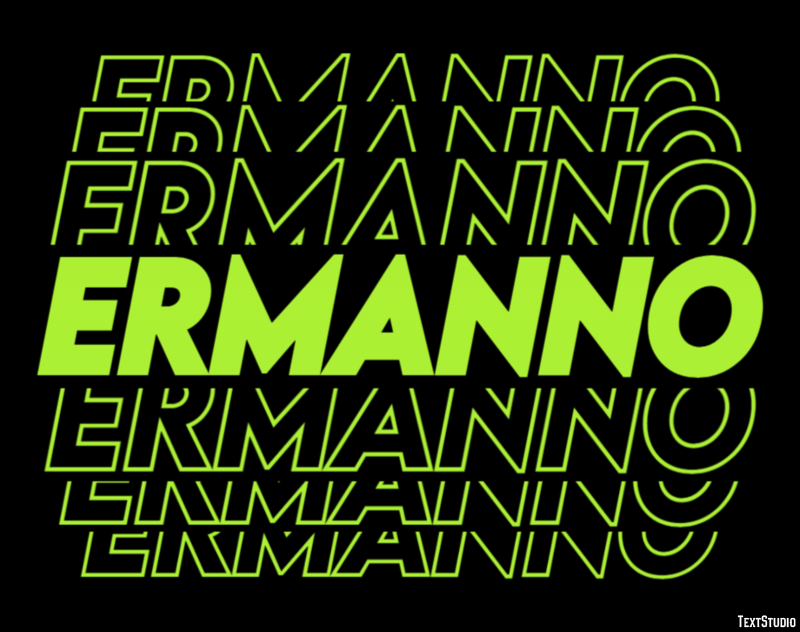 Ermanno Effetto testo
