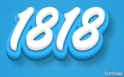 1818 Text Effect