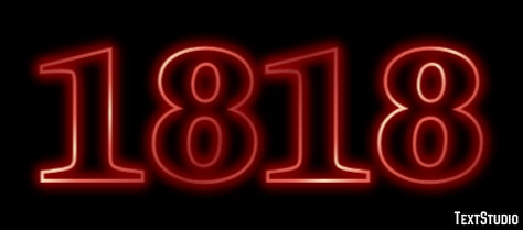 1818 Text Effect