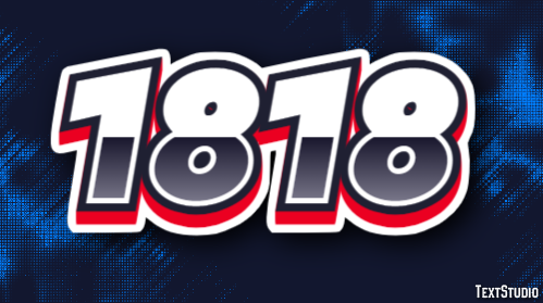 1818 Text Effect