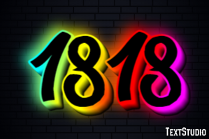 1818 Text Effect