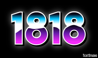 1818 Text Effect
