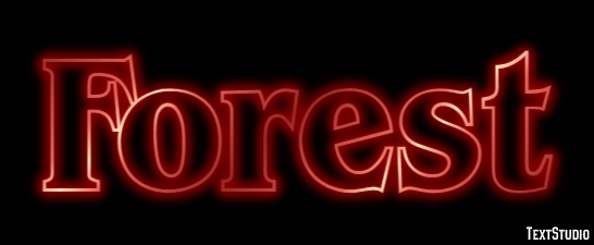 Forest Text effect