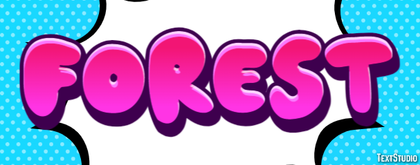 Forest Text effect