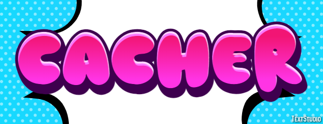 Cacher Эффект текста
