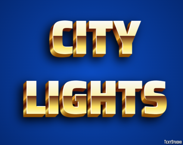 City Lights Text Effect