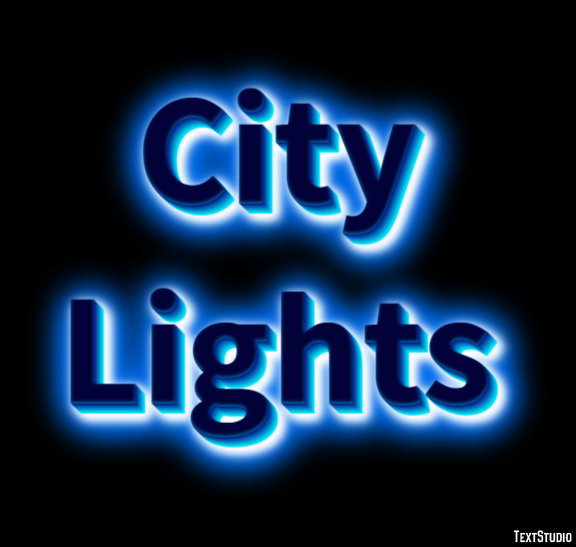 City Lights Text Effect