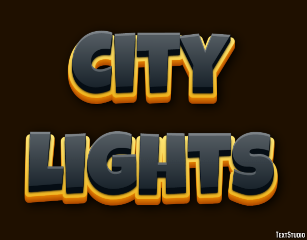 City Lights Text Effect