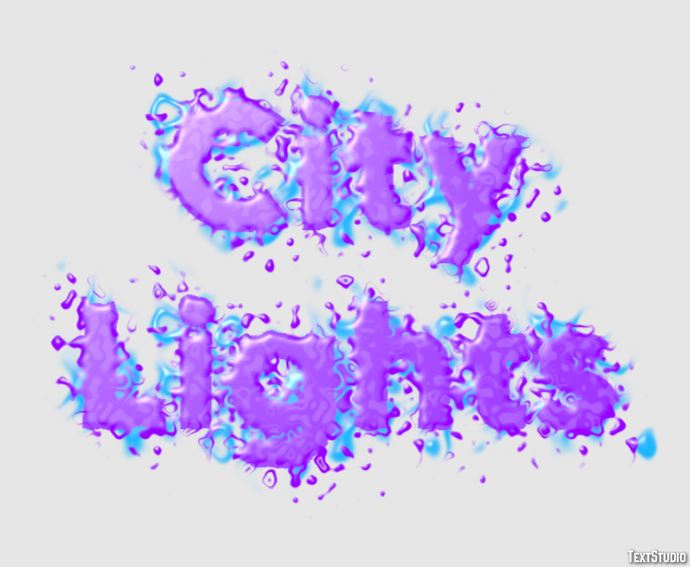 City Lights Metin Efekti