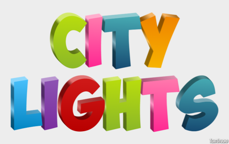 City Lights Text Effect