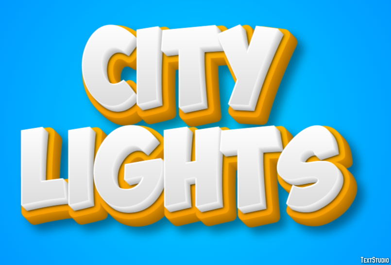 City Lights Text Effect
