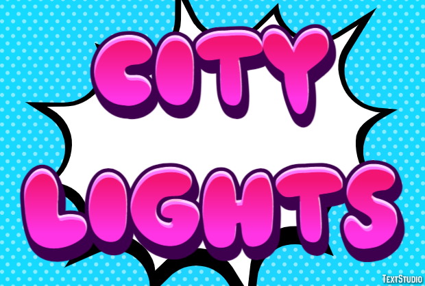 City Lights Text effect