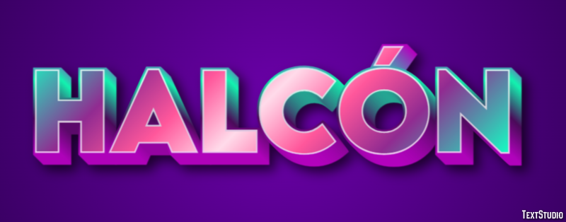 Halcón Efecto de texto