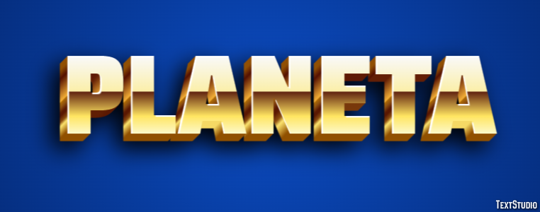 Planeta Effetto testo