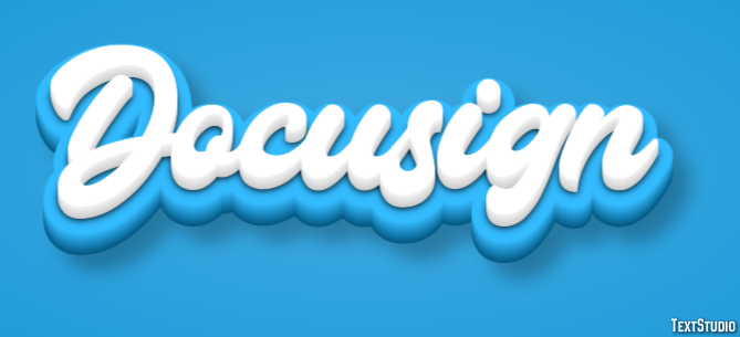 Docusign Tekst effect