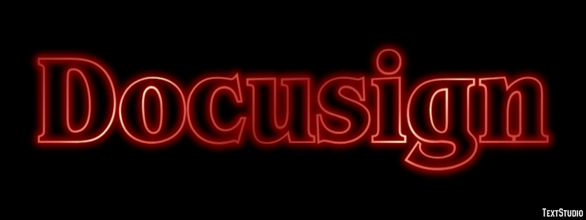 Docusign Tekst effect
