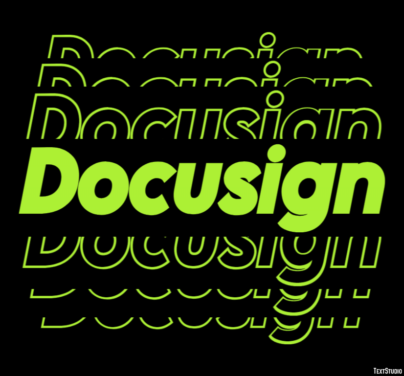 Docusign Tekst effect