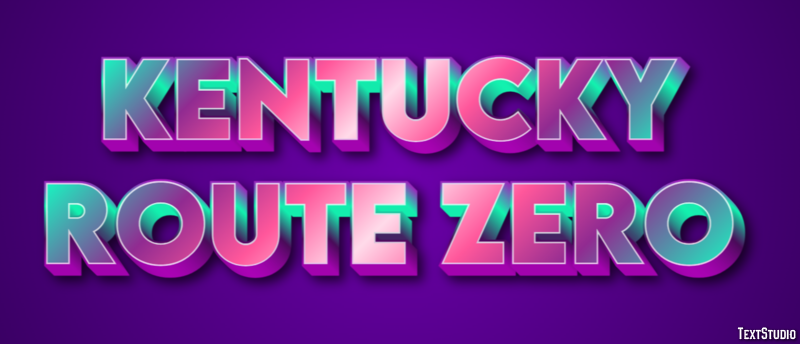 Kentucky Route Zero Эффект текста