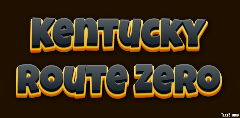Kentucky Route Zero Efecto de Texto