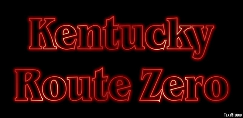 Kentucky Route Zero Эффект текста