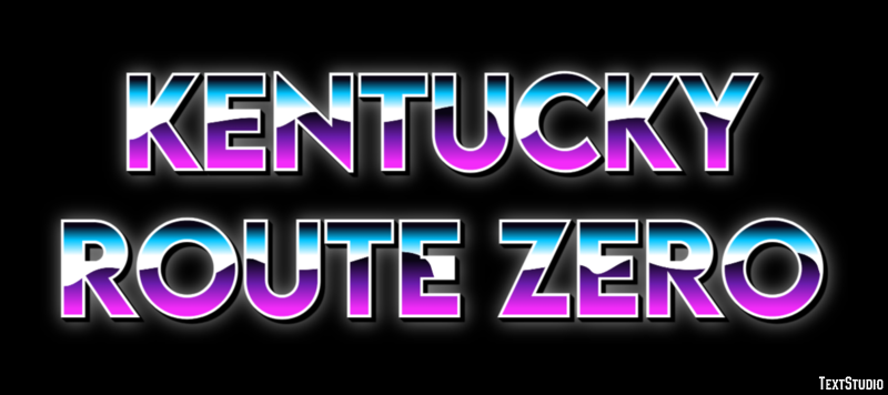Kentucky Route Zero Эффект текста