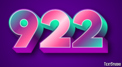 922 Text Effect