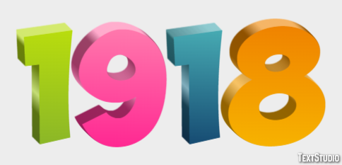 1918 Effetto testo