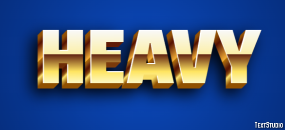 Heavy Text Effect