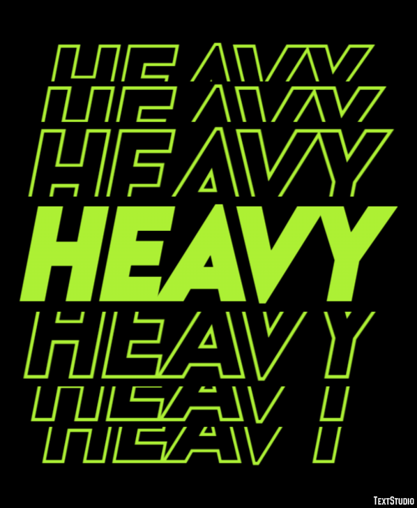 Heavy Text Effect