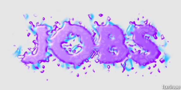 Jobs Text effect