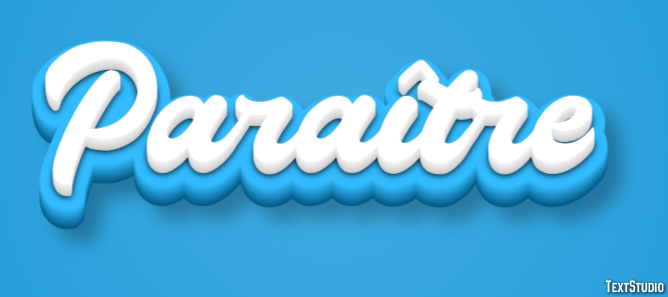 Paraître Effet de texte