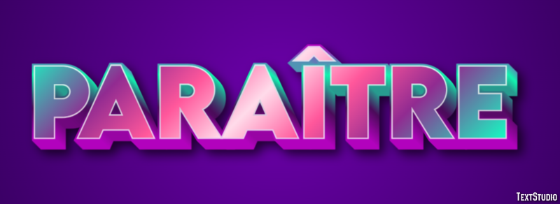 Paraître Effet de Texte