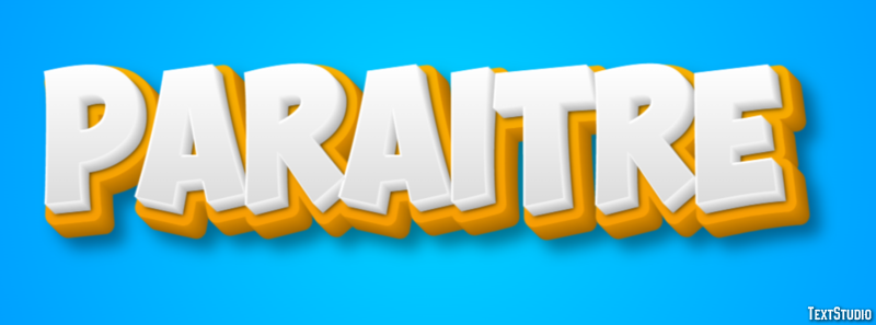 Paraître Effet de texte