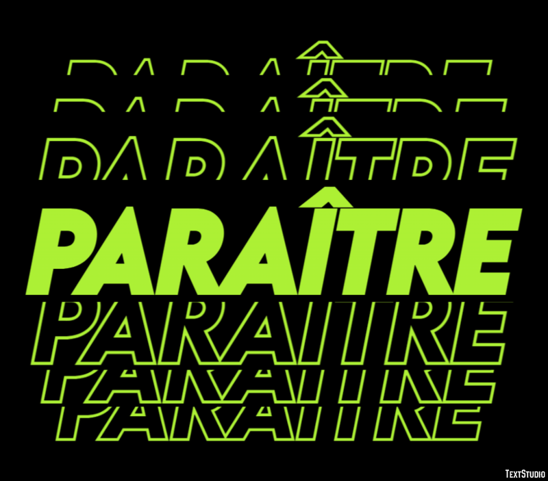 Paraître Effet de Texte