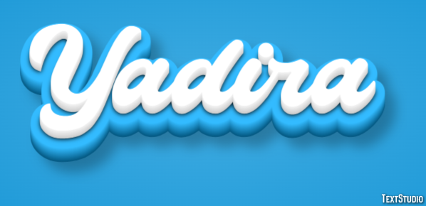 Yadira Efecto de Texto